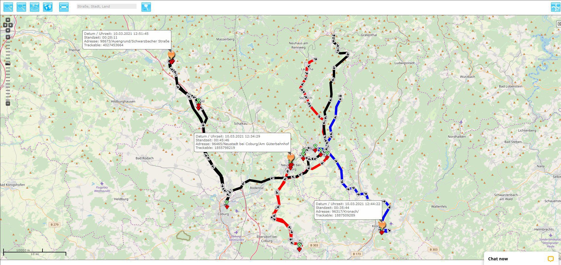 Webportal und Trackingsystem für GPS Blackbox